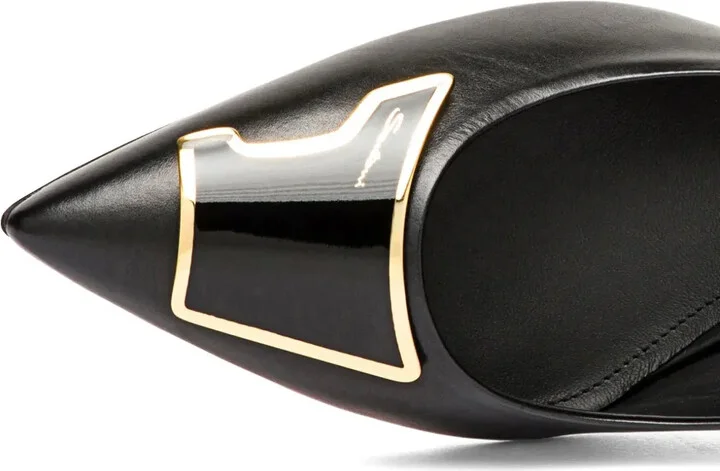 90mm Sibille leather pumps - Image 5