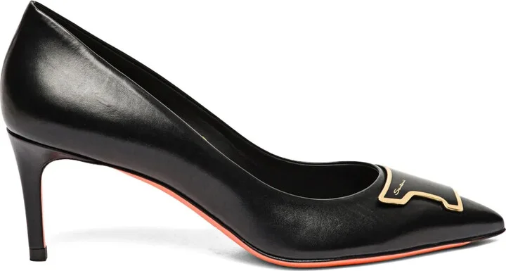 90mm Sibille leather pumps