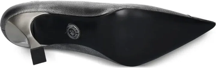90mm Skull-Detail Metallic Pumps - Image 4