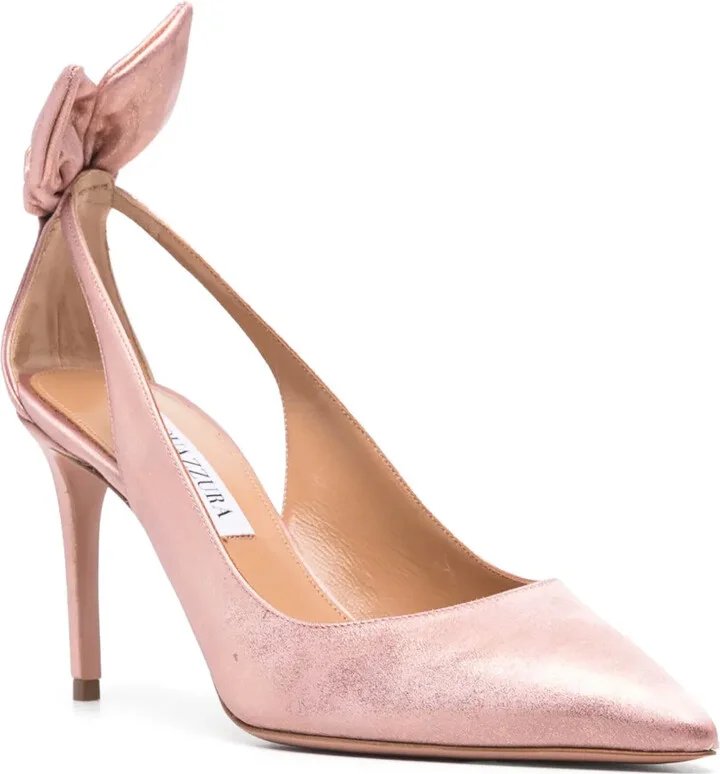 90mm Slingback Leather Pumps - Image 2