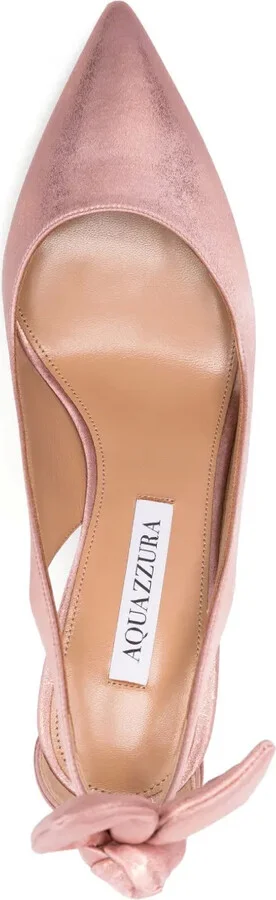 90mm Slingback Leather Pumps - Image 4