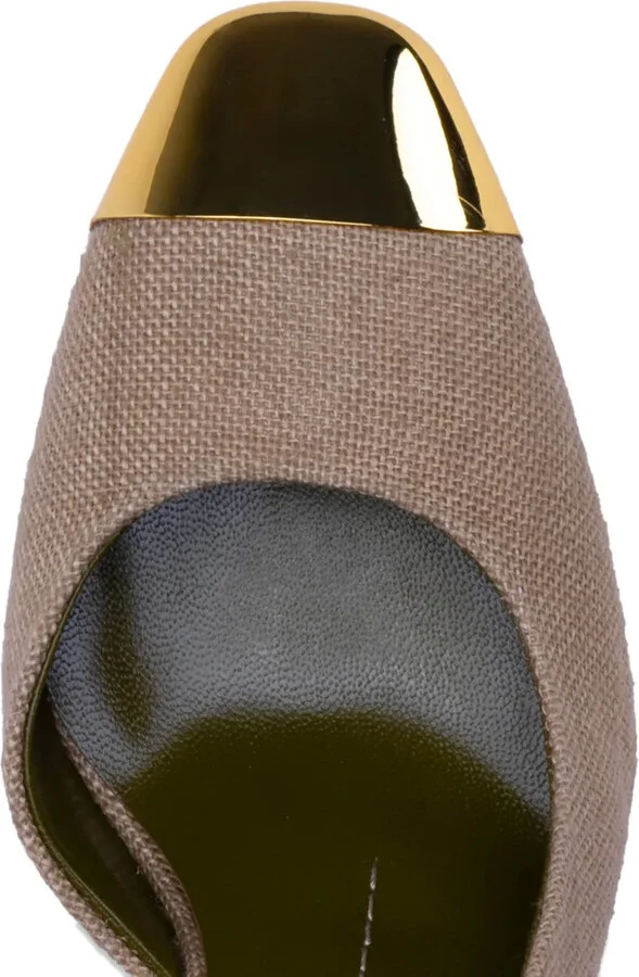 90mm Slingback Metal-Toe Pumps - Image 2