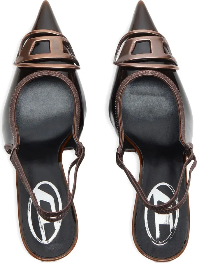 90mm Slingback Pointed-Toe Pumps - Image 3