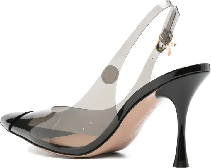 90mm Slingback Transparent Pumps - Image 3