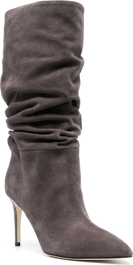 90mm Slouchy Suede Boots - Image 2