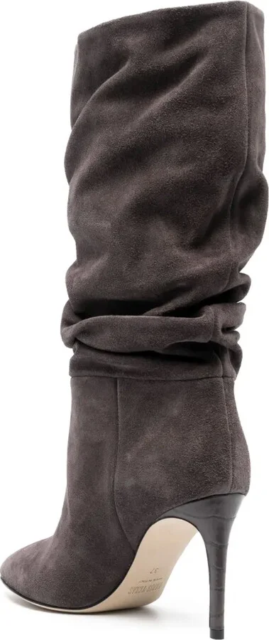 90mm Slouchy Suede Boots - Image 3
