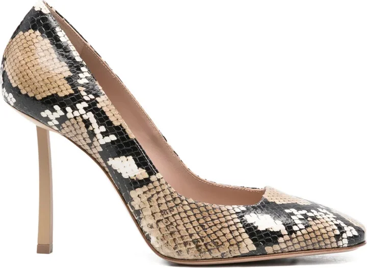 90mm Square-Toe Heeled Pumps
