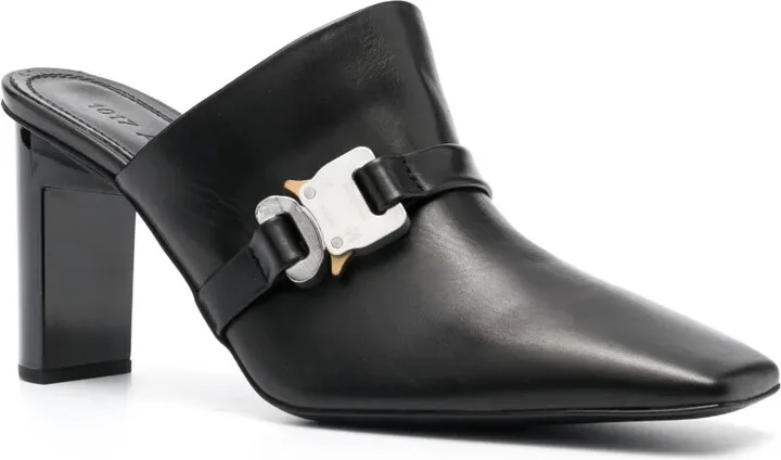 90mm Square-Toe Leather Mules - Image 2