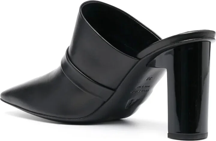 90mm Square-Toe Leather Mules - Image 3