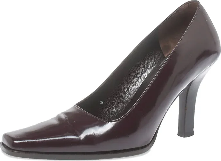 90mm Square-Toe Leather Pumps - Image 4