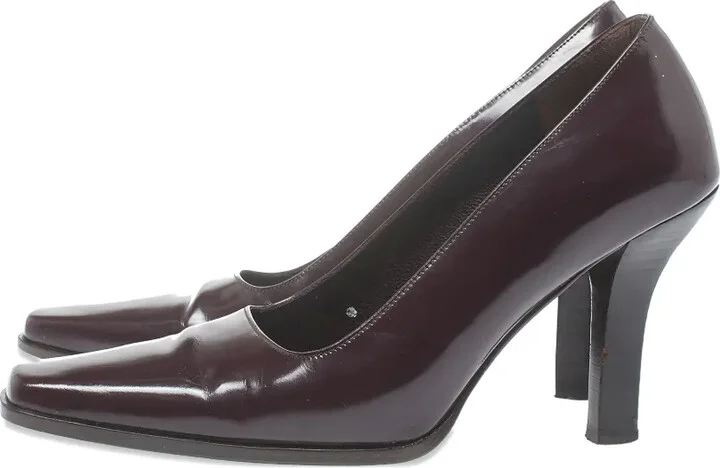 90mm Square-Toe Leather Pumps - Image 5