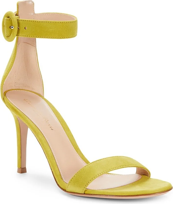 90MM Suede Ankle-Strap Sandals - Image 2