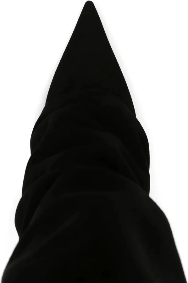 90mm Suede Knee Boots - Image 4