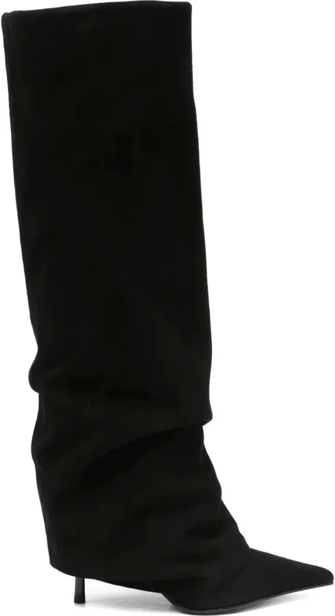 90mm Suede Knee Boots