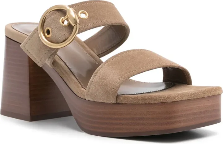 90mm Suede Sandals - Image 2