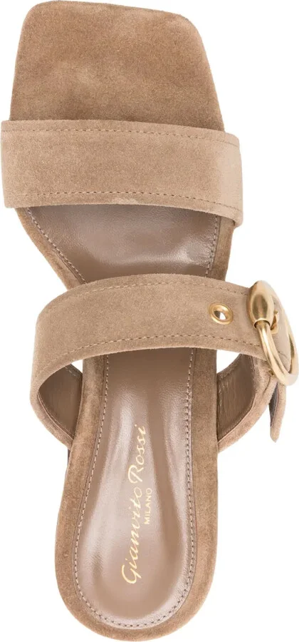 90mm Suede Sandals - Image 4
