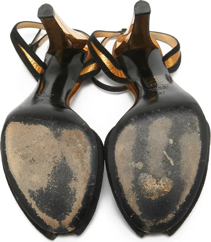 90mm Suede Sandals - Image 3