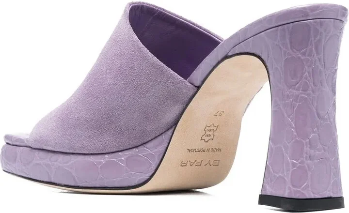 90mm Suede Sandals - Image 3