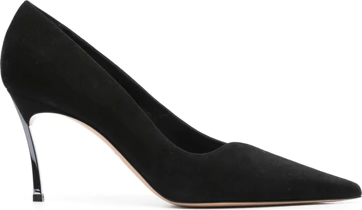 90mm Superblade Suede pumps