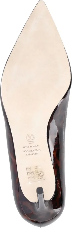 90mm Tortoiseshell-Print Pointed-Toe Heeled Pumps - Image 3