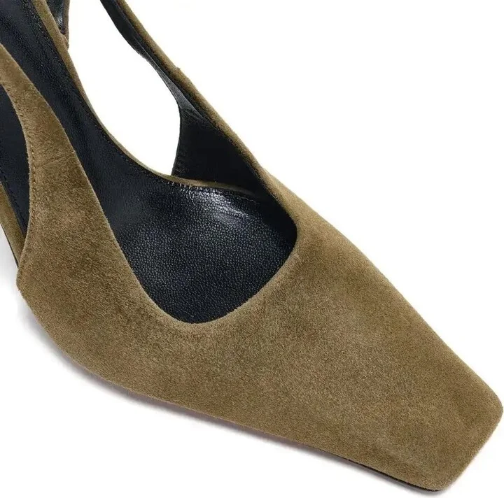 90mm Trap Cross Heeled Pumps - Image 4