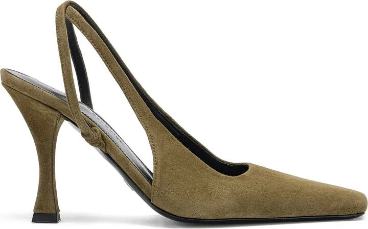 90mm Trap Cross heeled pumps