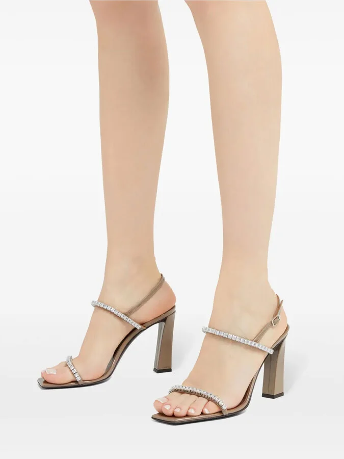 90mm Valentiine Crystal sandals - Image 5