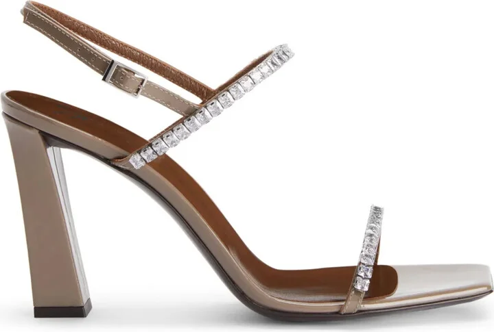 90mm Valentiine Crystal sandals