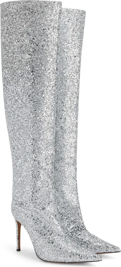 90mm Viola glittered boots - Image 2