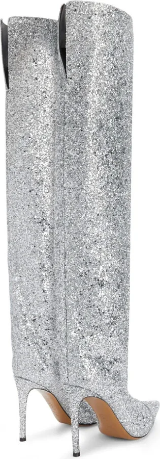 90mm Viola glittered boots - Image 3