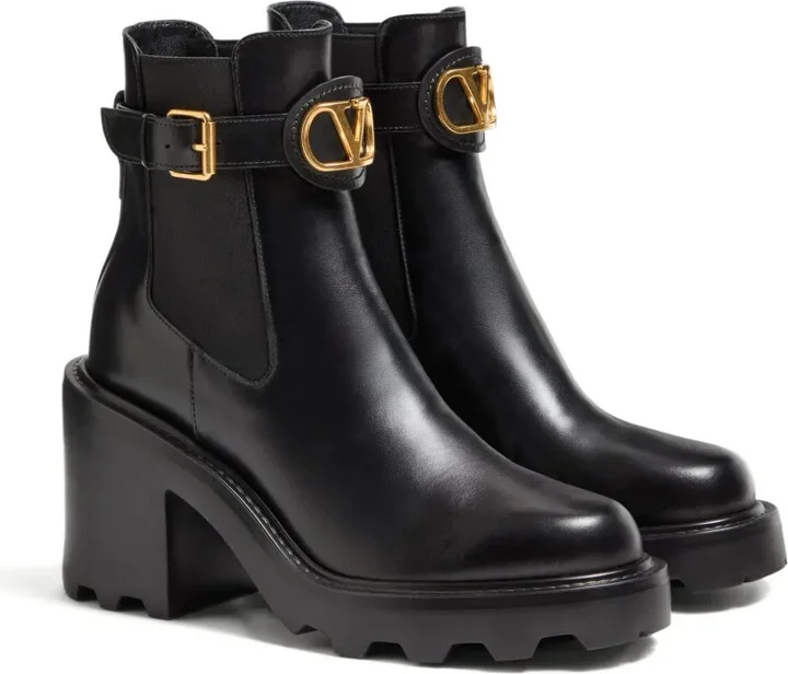 90mm Vlogo Chelsea leather ankle boots - Image 2