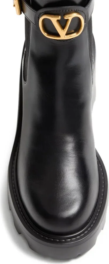 90mm Vlogo Chelsea leather ankle boots - Image 5