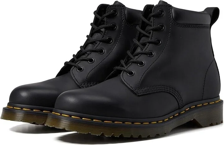 939 Ben Boots Men's US 14 Black Leather Round Toe Ankle ZPO2082