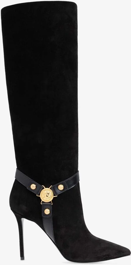95 Slouchy Suede Knee-High Boots