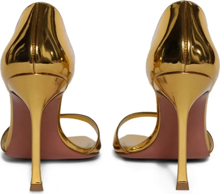 95mm Agnese metallic open-toe sandals - Image 2