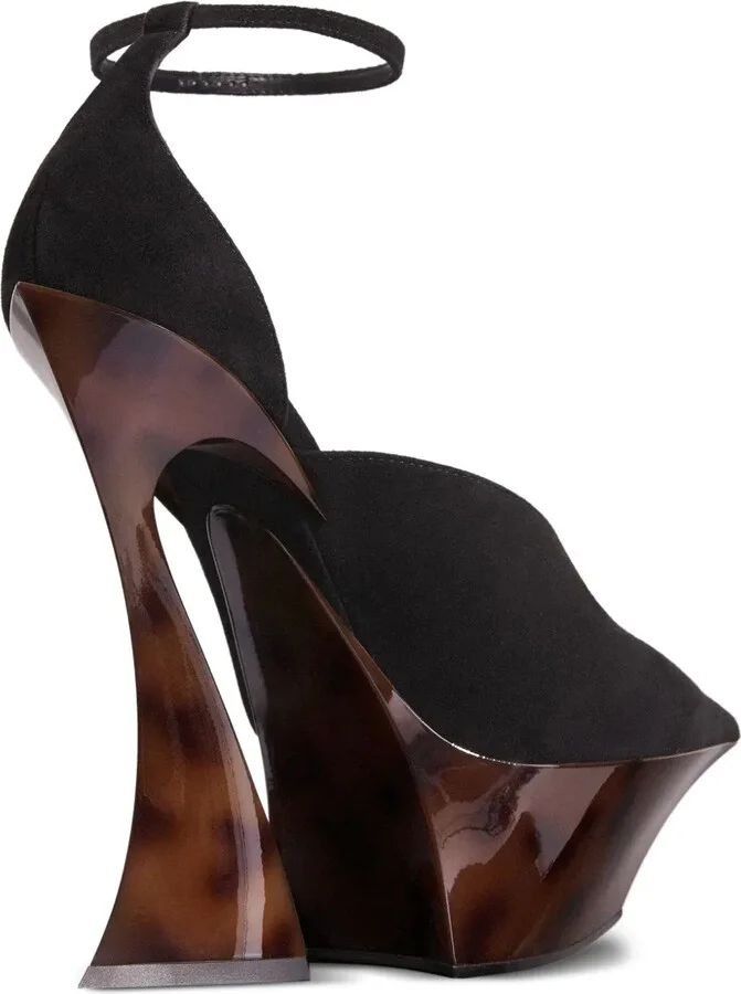 95mm Ankle-Strap Sculpted-Heel Mules - Image 2