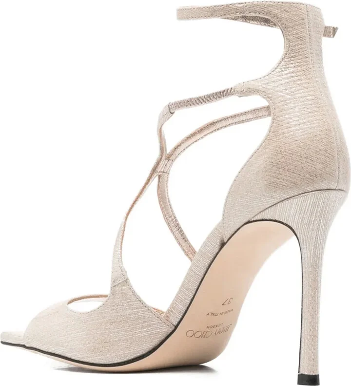 95mm Azia ankle-strap heeled sandals - Image 3