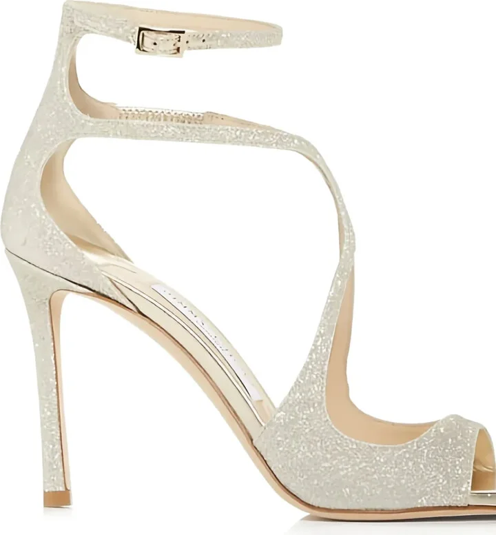 95mm Azia glittered buckled sandals - Image 2