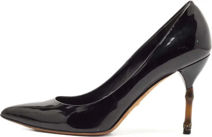 95mm Bamboo-heel pumps