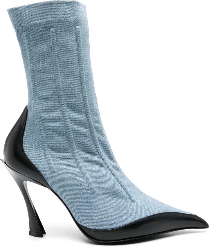 95mm Bi-Colour Ankle Boots