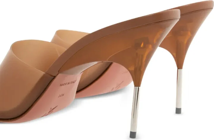 95mm Bianca Glass pointed-toe sandals - Image 4