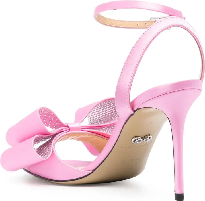 95mm Bow-Satin Sandals - Image 3