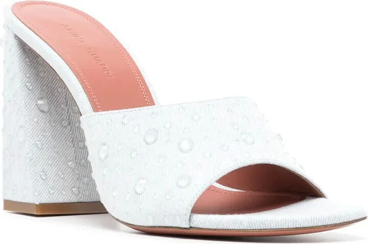 95mm Brigitte Clear Crystal sandals - Image 2