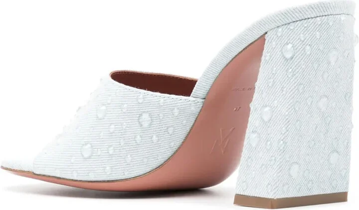 95mm Brigitte Clear Crystal sandals - Image 3