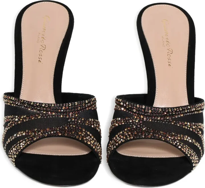 95mm Camoscio wedge sandals - Image 3