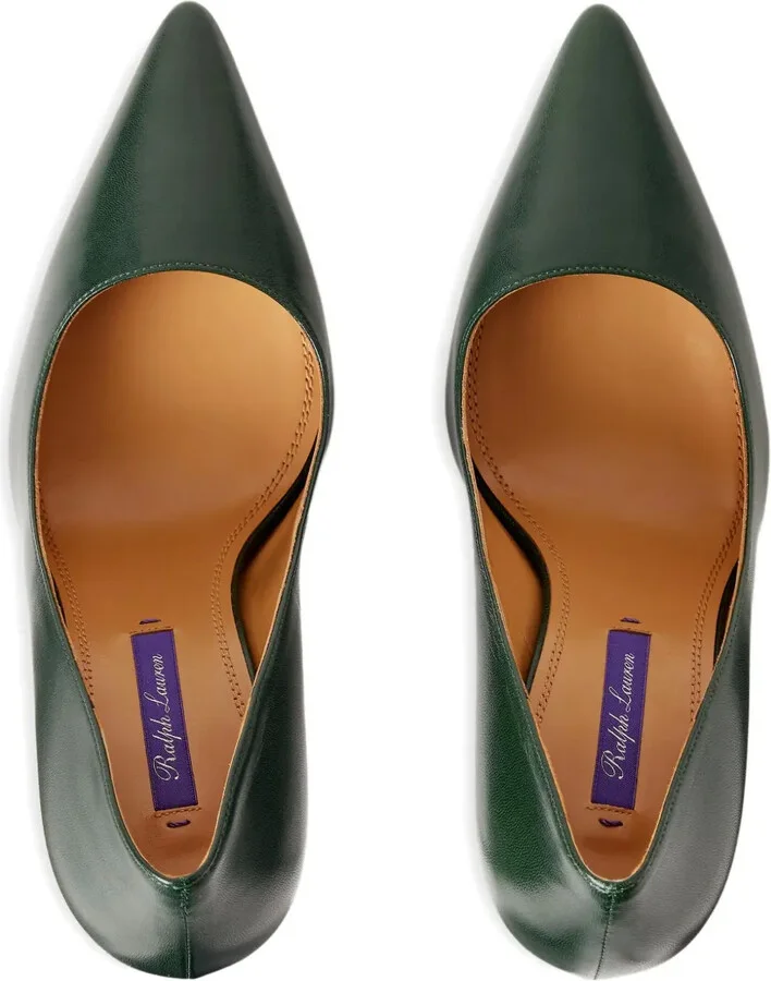 95mm Celia pointed-toe stiletto pumps - Image 3