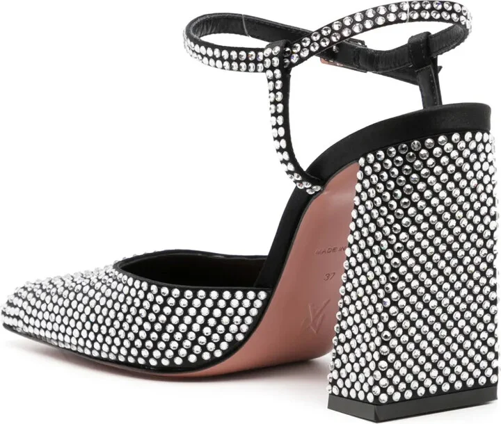 95mm Charlotte crystal-embellished sandals - Image 3