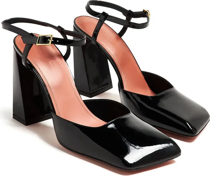 95mm Charlotte patent-leather pumps - Image 2