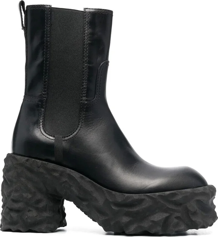 95mm Chunky-Block Heel Boots