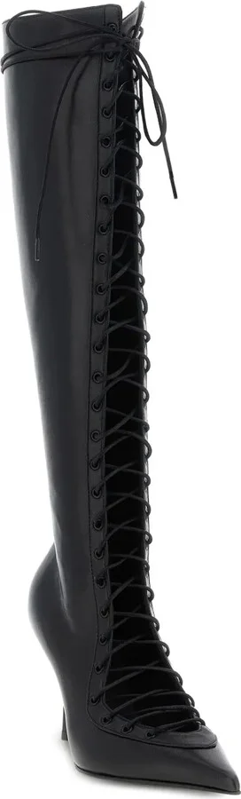 95mm Colette lace-up pointed boots - Image 4